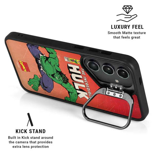Marvel Classic Comics The Incredible Hulk Galaxy S25 Ultra Kickstand Case